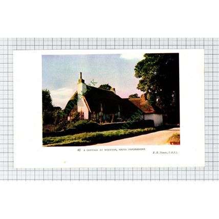Wootton South Oxfordshire Cottage / Ford Cotswolds - 1930s Book Print