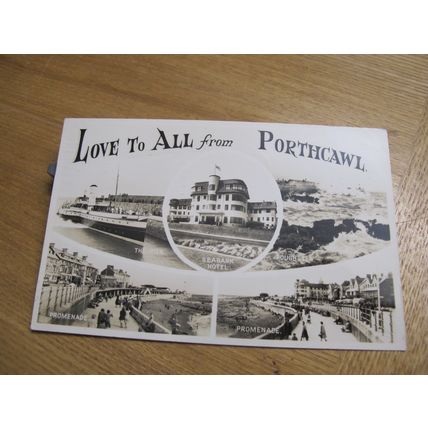 1950s Real Photo Postcard - Love to all from Porthcawl - Bridgend, Glamorgan
