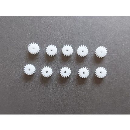 PACK OF 10 PINION MINATURE GEARS FOR 2MM SHAFT MINATURE MOTORS SIZE 9 MM