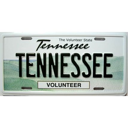 Tennessee License Plate Novelty Fridge Magnet