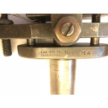 BROWN & SHARPE 22-MA ADJUSTABLE TOOL HOLDER B&S 22 MA,B&S NO 22,EK