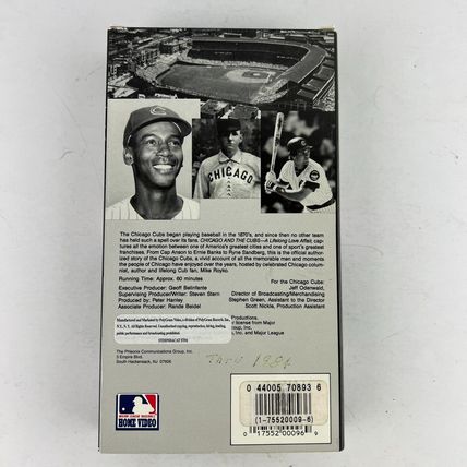 Chicago And The Cubs - A Lifelong Love Affair VHS Video Tape