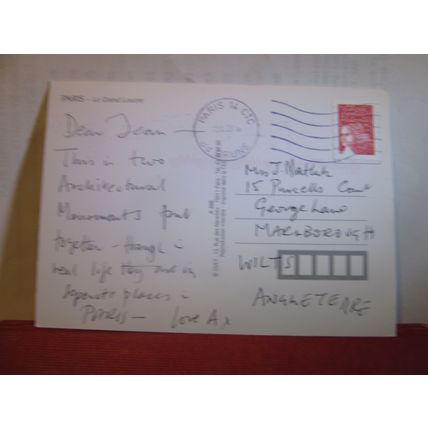 LE GRAND LOUVRE, PARIS, FRANCE used postcard 2003 pm =