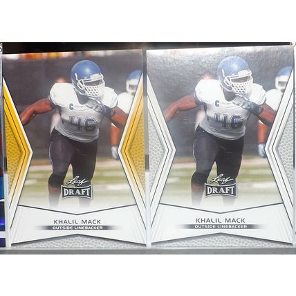 2014 Leaf Draft KHALIL MACK (Buffalo/Raiders) Gold/Base Rookie Cards #33