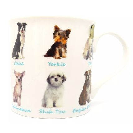 Dog Breed Mug Fine China 8.5 CM Ceramic Tableware Canine Home Decor Tableware