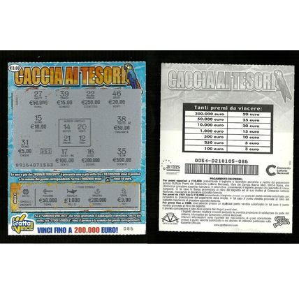 Gratta e Vinci - Caccia ai Tesori - Lotto 54