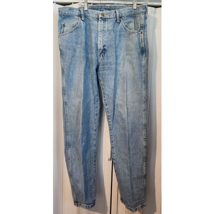 Wrangler Men's Light Blue Denim 100% Cotton Jeans Tag Size 36X30