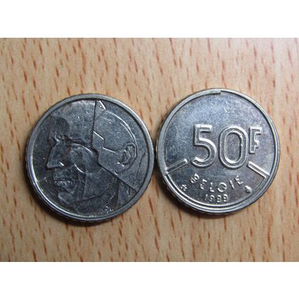 Belgium 1989 50 Frank Belgie (Dutch - Flemish Text) Coin