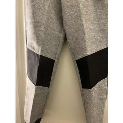 Athletic Works Boys Knit Jogger Track Pants Gray & Black Choose Your Size
