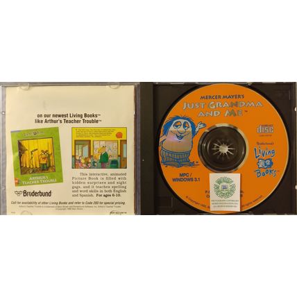 JUST GRANDMA AND ME by MERCER MAYER VINTAGE WINDOWS PC CD-ROM