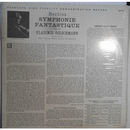 SEALED Berlioz: Symphonie Fantastique Op 14 Golschmann Vienna State SRV-120 LP