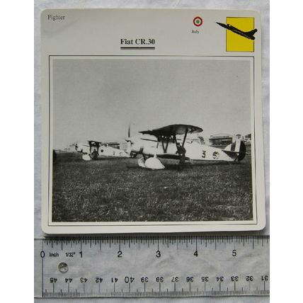 Fiat CR.30 - Italy - Fighter - Collectors Club Card