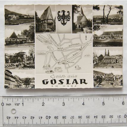 old postcard Gruss aus Goslar am Harz