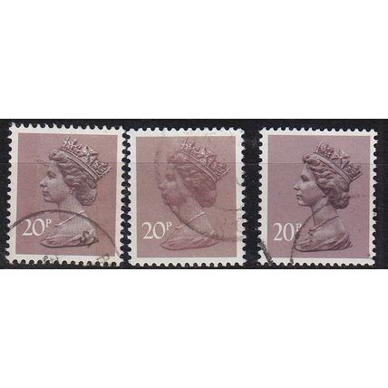 ENGLAND GREAT BRITAIN [1980] MiNr 0828 Ay A C ( O/used ) [01] Machin 3 Typen