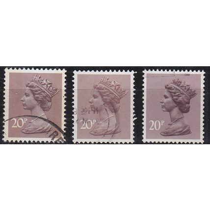 ENGLAND GREAT BRITAIN [1980] MiNr 0828 Ay A C ( O/used ) [02] Machin 3 Typen