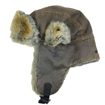 Mossy Oak Weathered Cotton Faux Fur Lined Trapper Hat by Outdoor Cap Co.