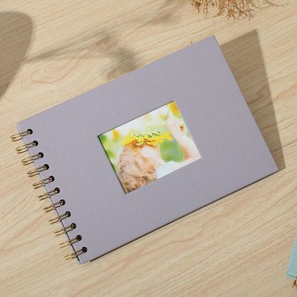 Woodside Home Living Spiral Bound Scrap Book Style Photo Album - 21.5cm x 15cm -