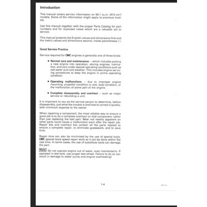 Johnson Evinrude 50 70 3 Cylinder Service Manual 1997 520208 PDF