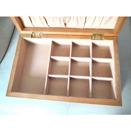 Vintage Wooden Mele Jewellery Box