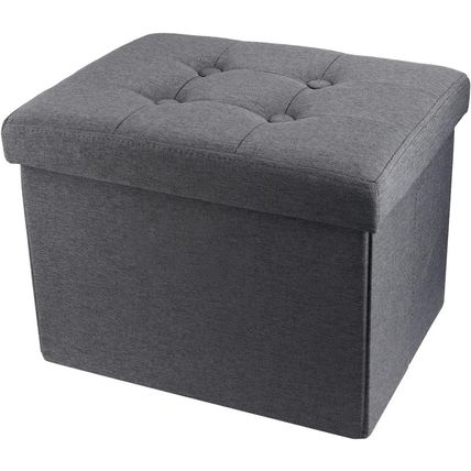 ALASDO Storage Ottoman Footrest Stool Small Ottoman with Storage Foldable Ottoma