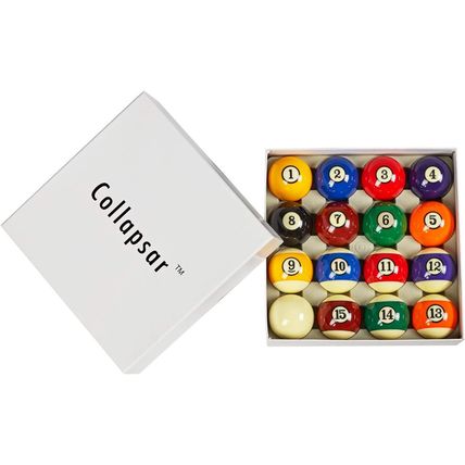 Collapsar AAA Grade Billiard Pool Ball Set,2-1/4" Regulation Size & Weight Full