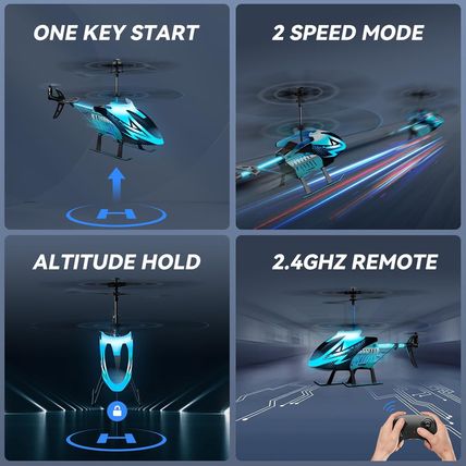 RC Helicopters Big Remote Control Helicopter for Kids Adults with 7+1 LED Light