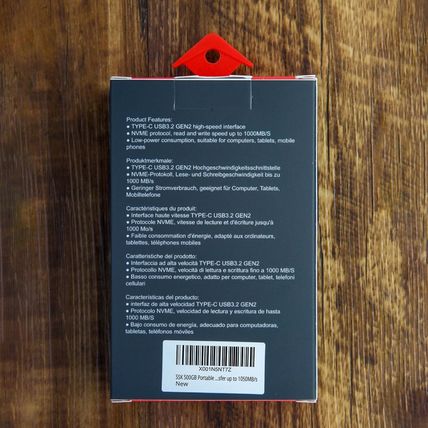 SSK Portable SSD 500GB External Solid State Drives, up to 1050Mb/S USB C SSD Ext