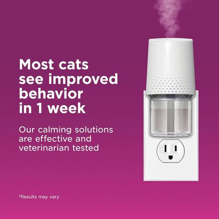 COMFORT ZONE 6 Pack Multicat Diffuser Refills; Cat Calming Pheromones Help Anxie
