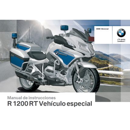 BMW R1200RT MANUAL DE INSTRUCCIONES 2015 VEHICULO ESPECIAL MOTOCICLETA ESPANOL