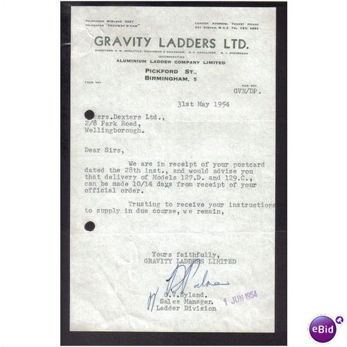 GRAVITY LADDERS ,PICKFORD ST,BIRMINGHAM,31MAY1 954