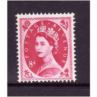 GREAT BRITAIN 1960 SG617b 8d MAGENTA U/M MINT #4