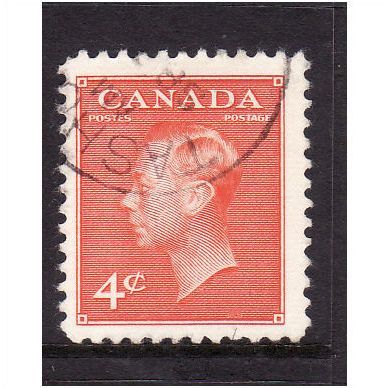 CANADA 1949 4c VERMILION SG 417b FINE USED #4