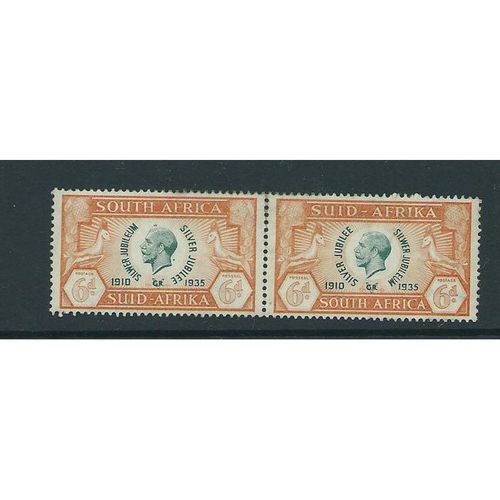 south africa stamps sg68 6d pair hmcv £60
