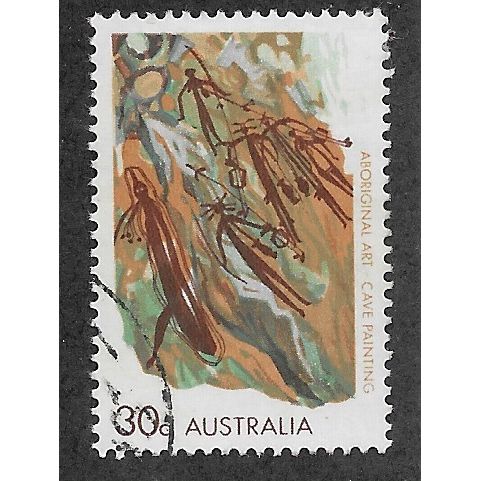 AUS 1971 30c 'ABORIGINAL ART' FINE USED (EBID52-033)