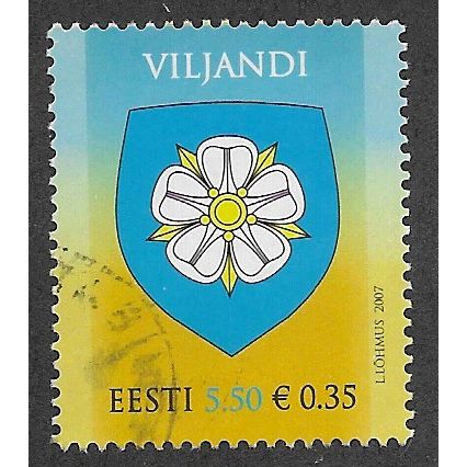 EST 2007 5.50K 'VILJANDI CITY' FINE USED (EBID63-626)