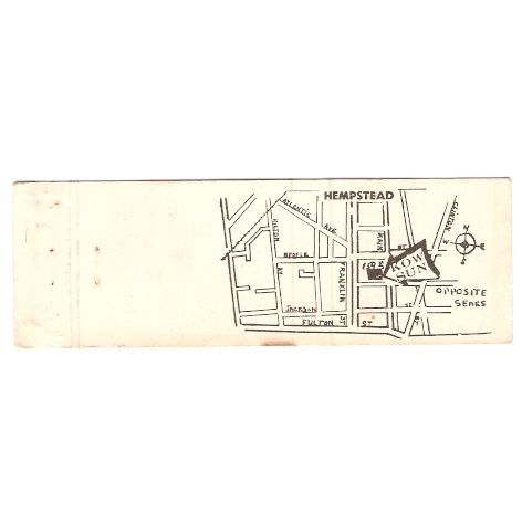 New York Hempstead Long Island Matchcover Kow Sun nyli_box1~13