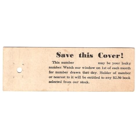 New York Hempstead Long Island Matchcover Sutliff's Book Store nyli_box1~15