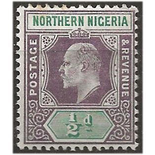 Northern Nigeria 1902 SG10 1/2d Dull Purple & Green Mounted Mint . ..