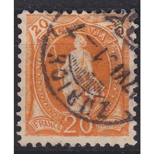 SCHWEIZ SWITZERLAND [1882] MiNr 0058 Y C a ( O/used )