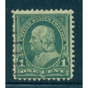 Used 279 1c Benjamin Franklin Barely Clears M04529