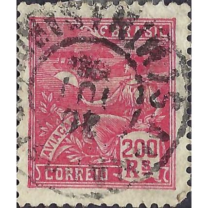 BRAZIL, Economy & Culture, aviation, red 1924, 200reis
