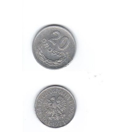 Moneta Polonia - 20 Croszy del 1971
