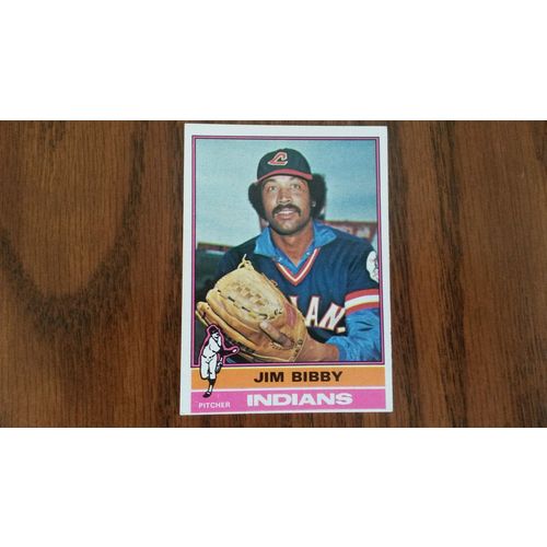1976 Topps Card # 324 Jim Bibby Very Good (3) Cleveland Indians