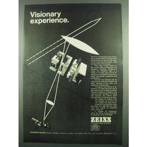 1974 Zeiss Microscope Ad - Visionary Experience