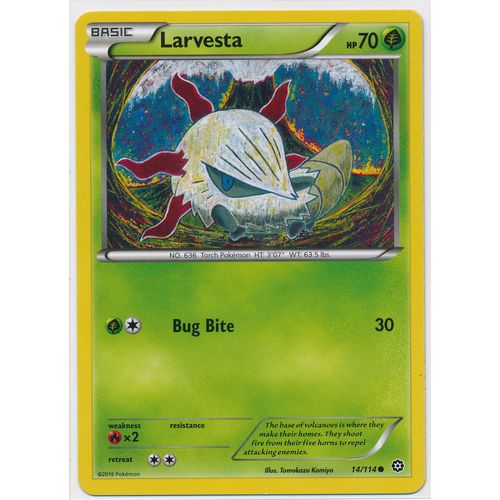 Pokemon XY Steam Siege 14/114 Larvesta