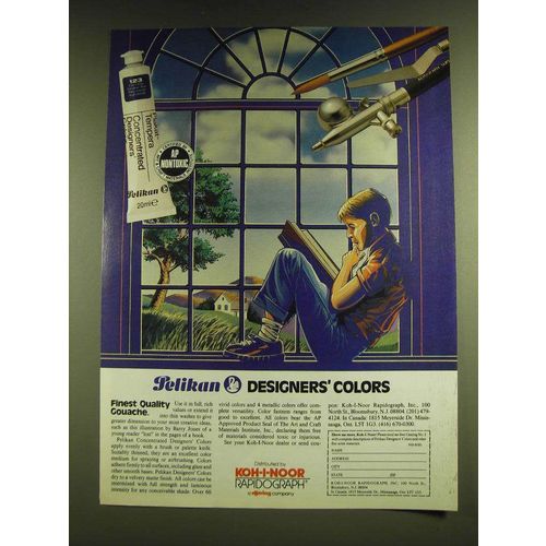 1990 Pelikan Concentrated Designers' Colors Ad