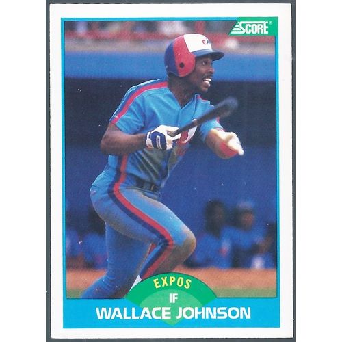 1989 Score Montreal Expos Wallace Johnson 196