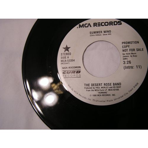The Desert Rose Band Promo 45-SUMMER WIND STEREO