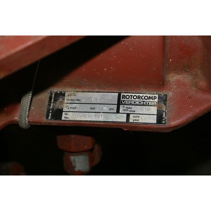 BAUER ROTORCOMP Rota 3B AIR COMPRESSOR SCREW HP Verdichter 5400RPM 210PSi US