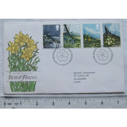 1979 first day cover British Flowers